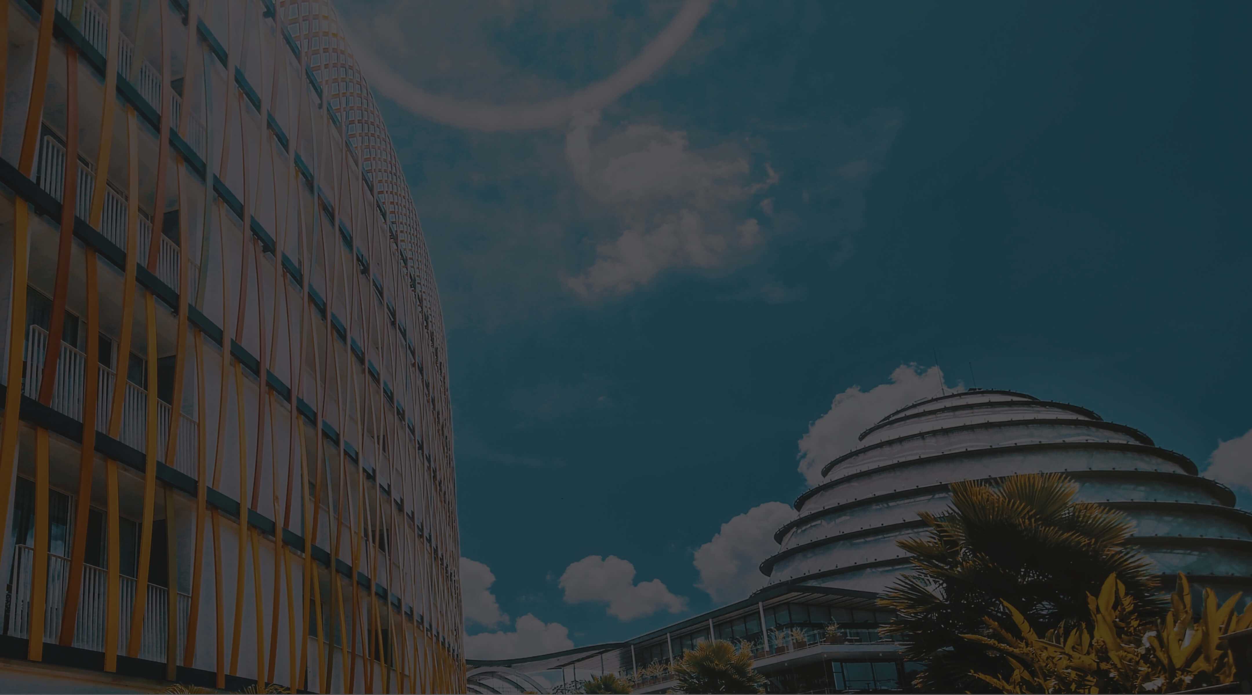 Blue sky and buildings - Kigali