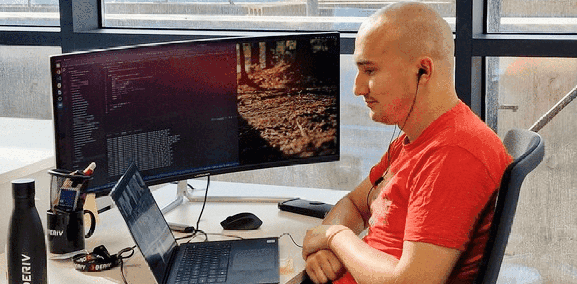 Girl having a call online