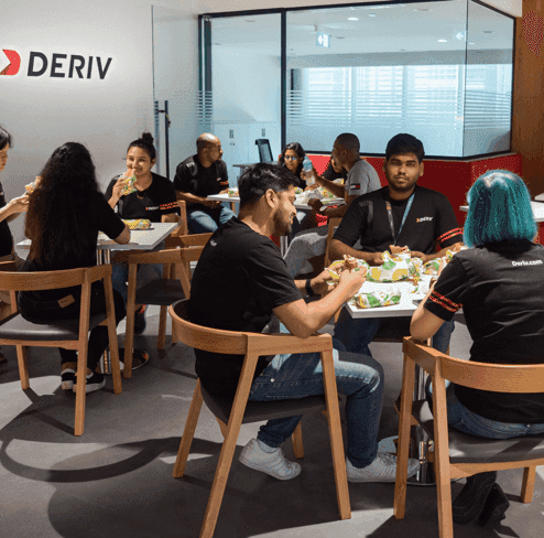 People having lunch in tables