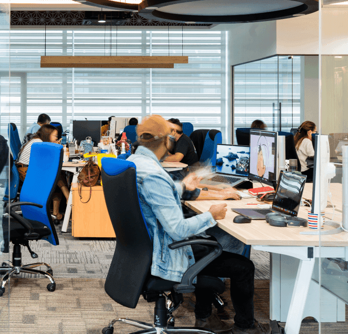 People working at office